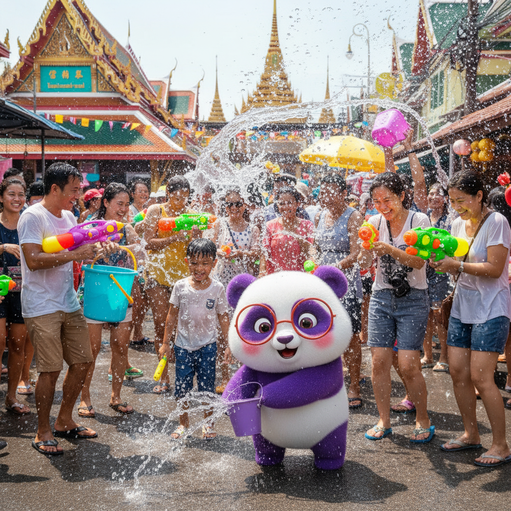 Mei Wei: Festival Songkran — guerra de água nas ruas coloridas da Tailândia com Mei Mei
