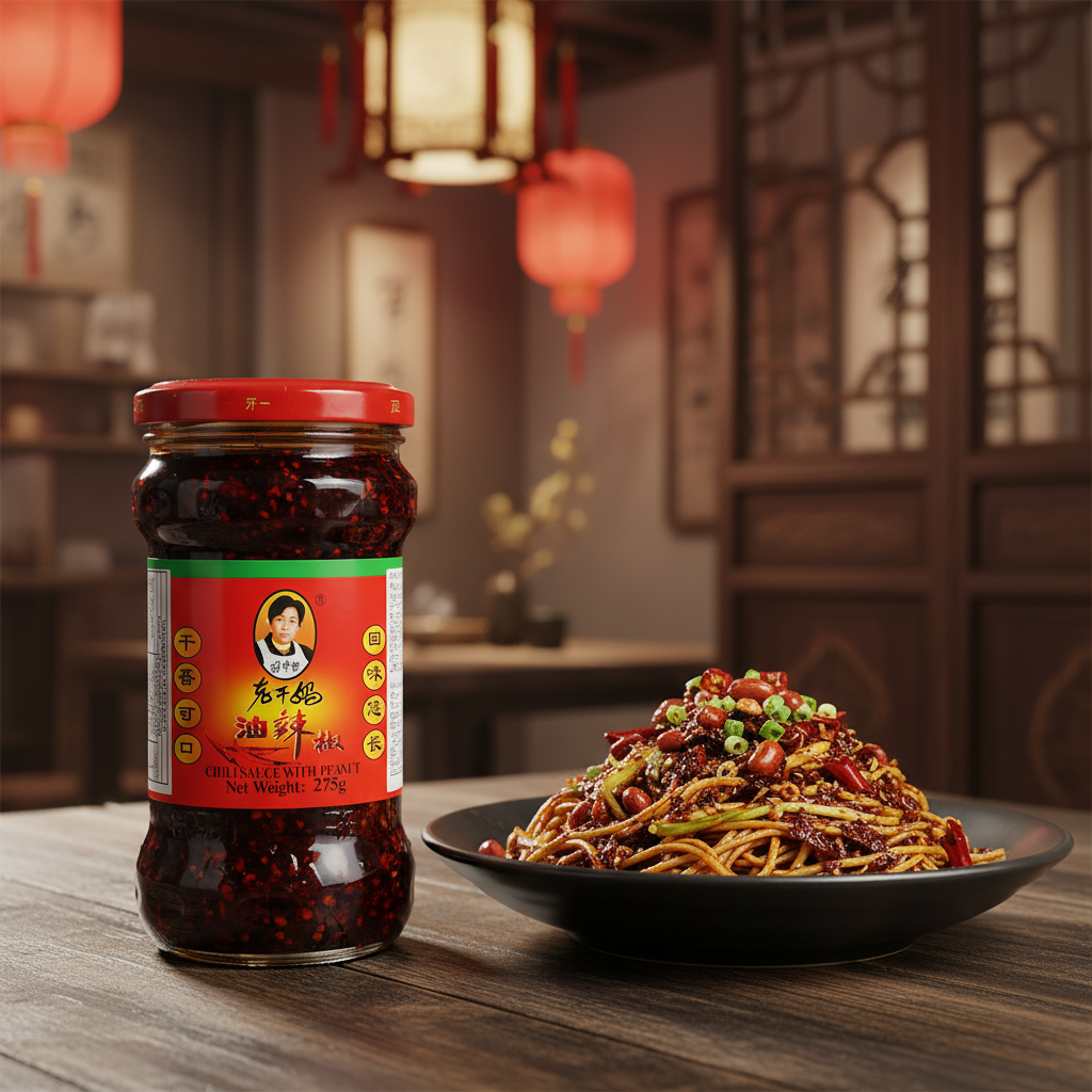 Molho de pimenta (Chilli In Oil 老干妈油辣椒) - Lao Gan Ma 275g