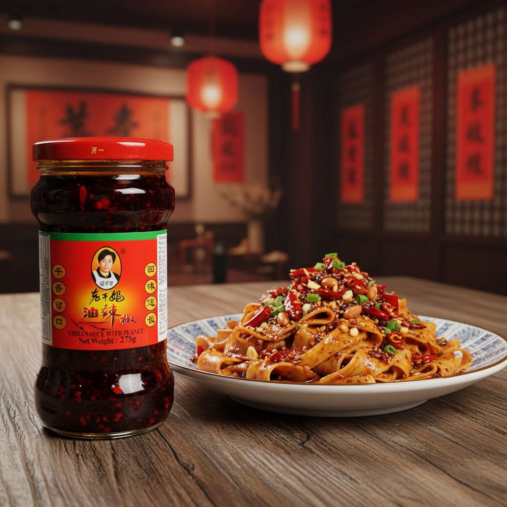 Molho de pimenta (Chilli In Oil 老干妈油辣椒) - Lao Gan Ma 275g