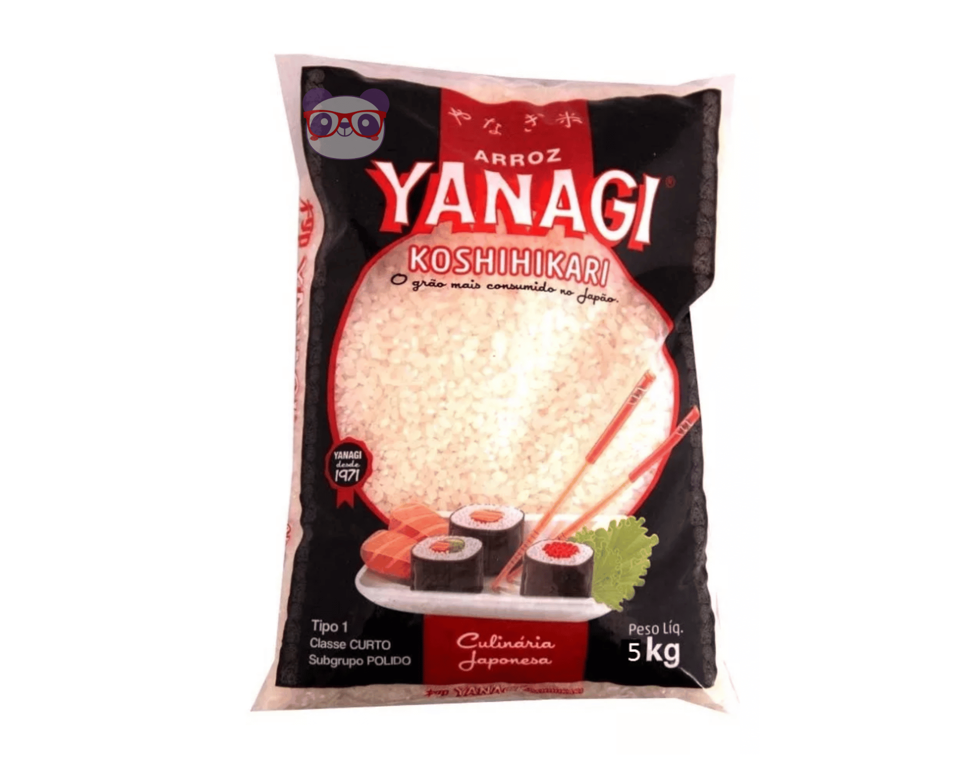 Arroz Japonês Grão Curto Koshihikari 5kg - Yanagi