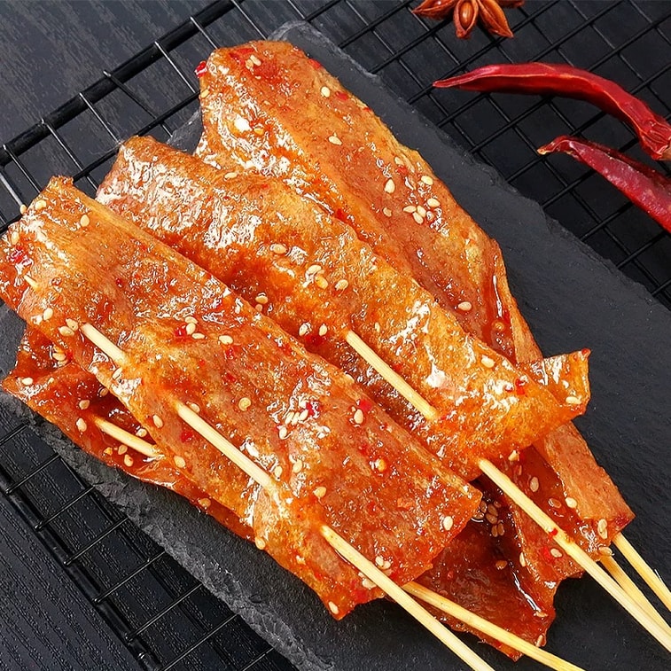 Espetos de fatias de glúten apimentadas - Sichuan Changxing 68g