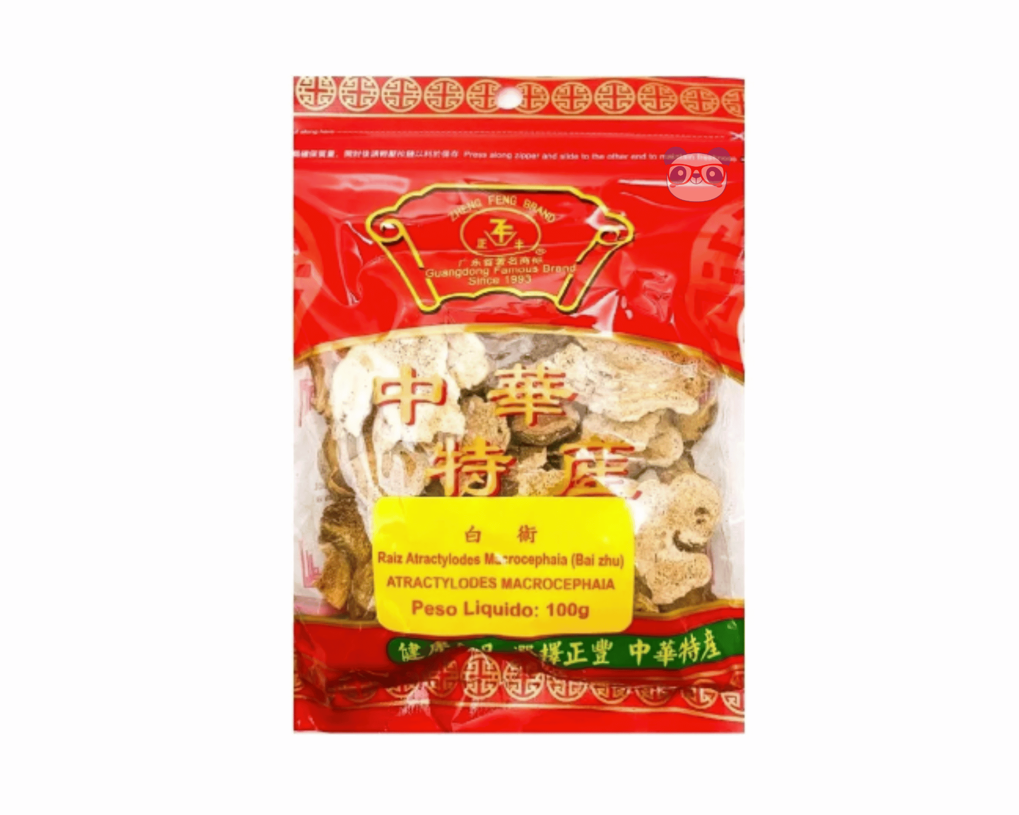 Chá Raiz Atractylodes Macrocephala - Zheng Feng Brand 100g