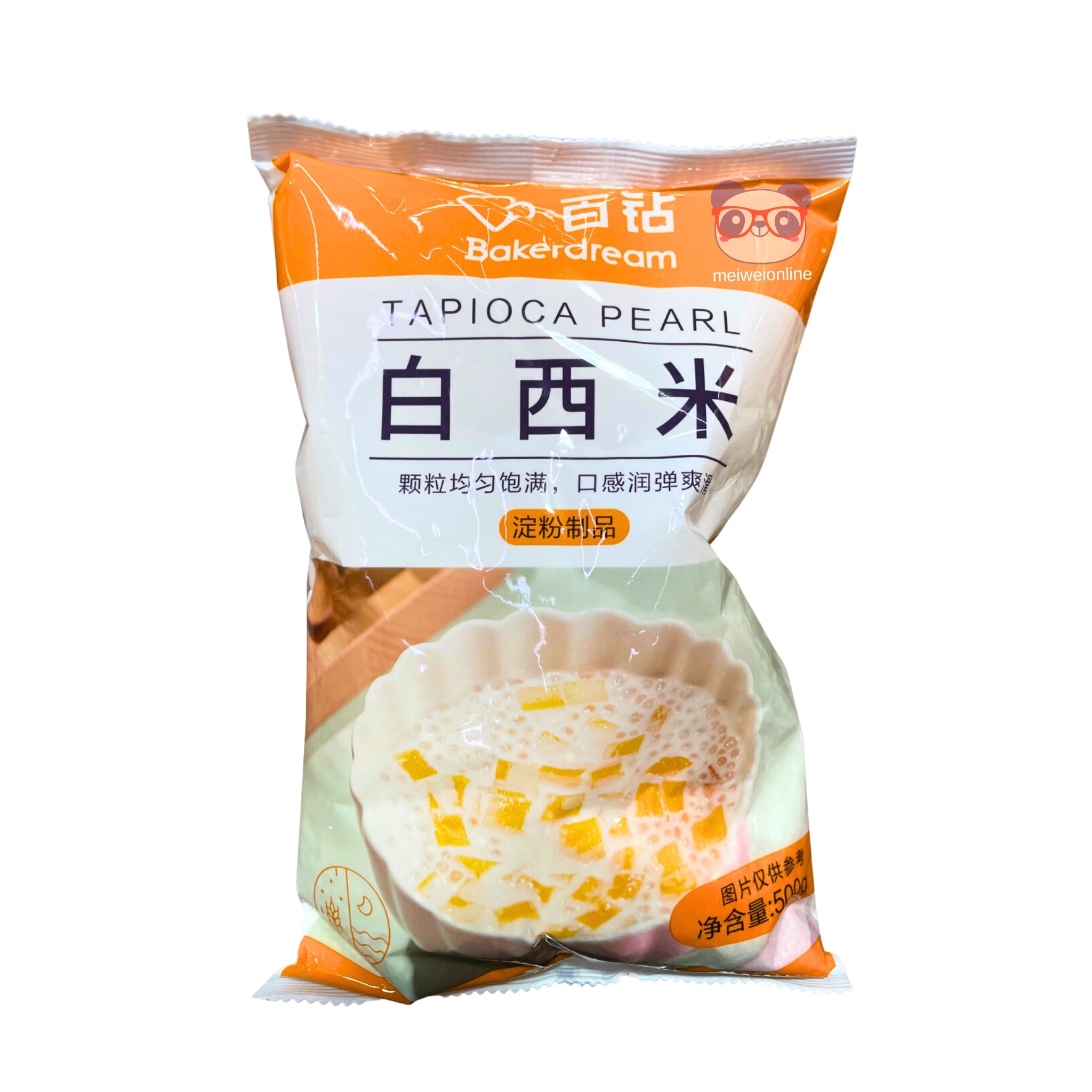 Pérolas de tapioca (sagu branco) Guangdong Kangying 500g