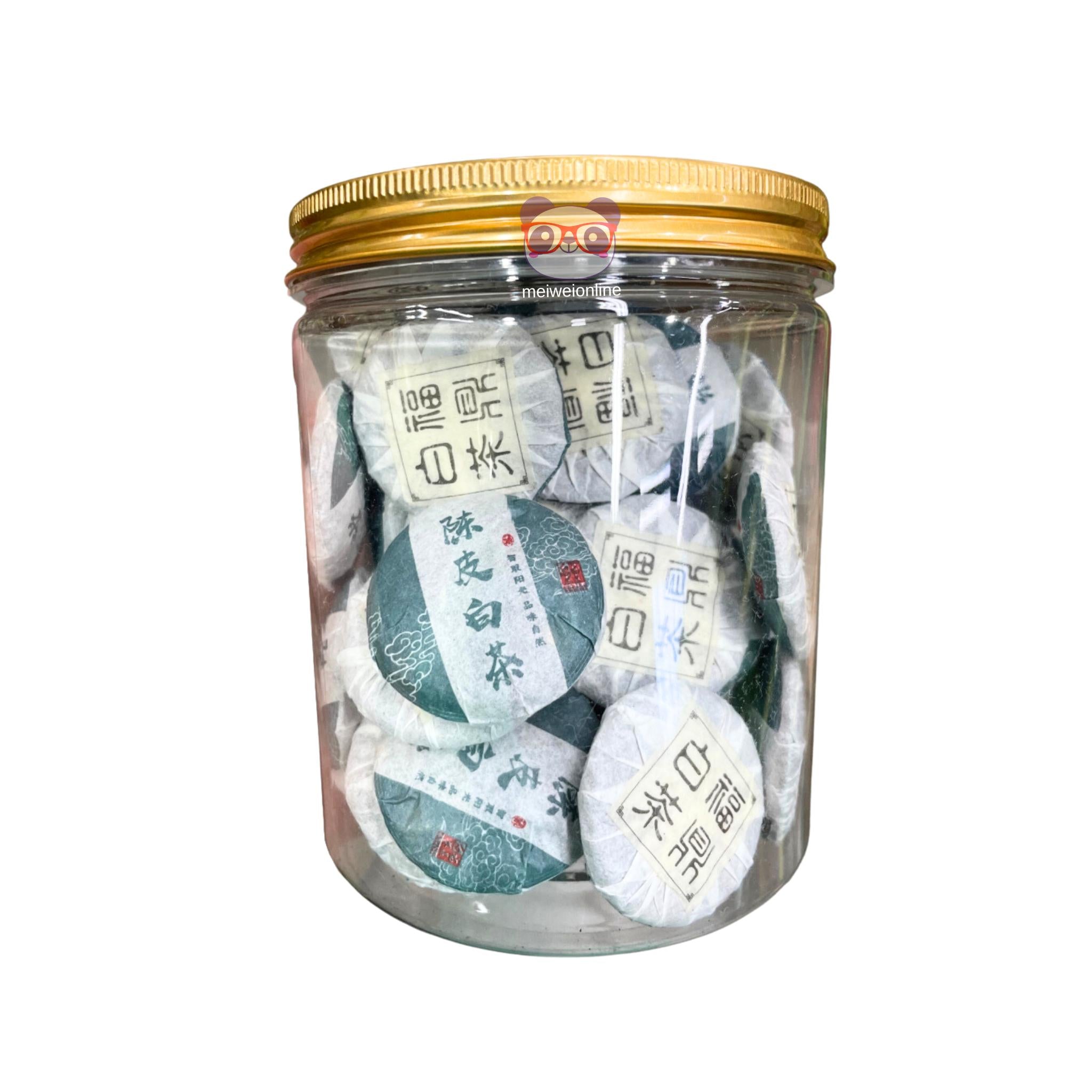 Chá branco com casca de tangerina