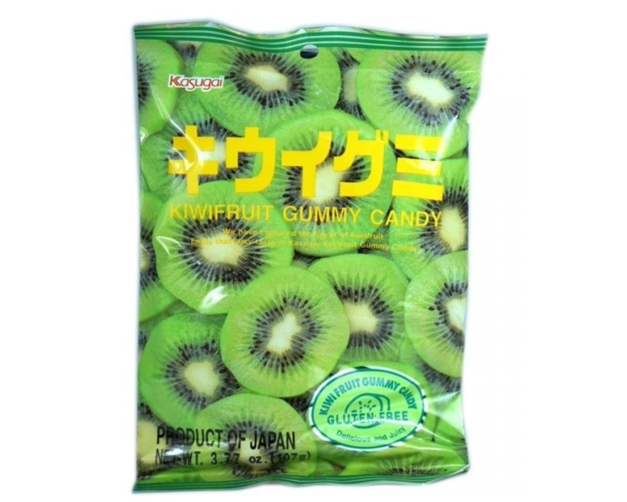 Bala Gelatinosa Sabor Kiwi - Kasugai Gummy 107g