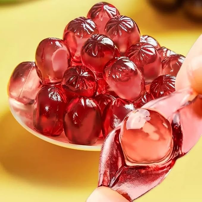 Bala de goma descascável 3D sabor uva - XinQiTian 75g