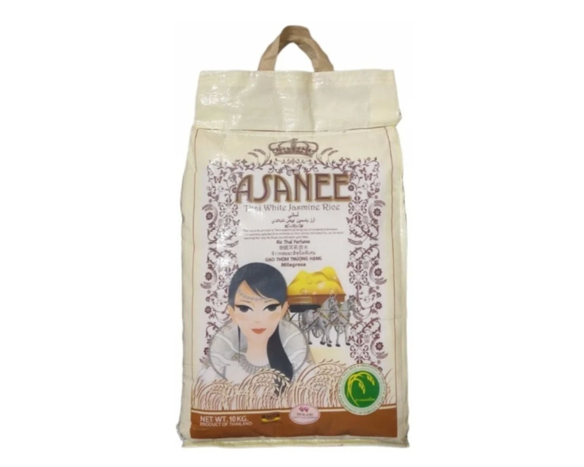 Arroz Jasmine Aromático Tailandês (Thai Jasmine Rice) - Asanee 10kg