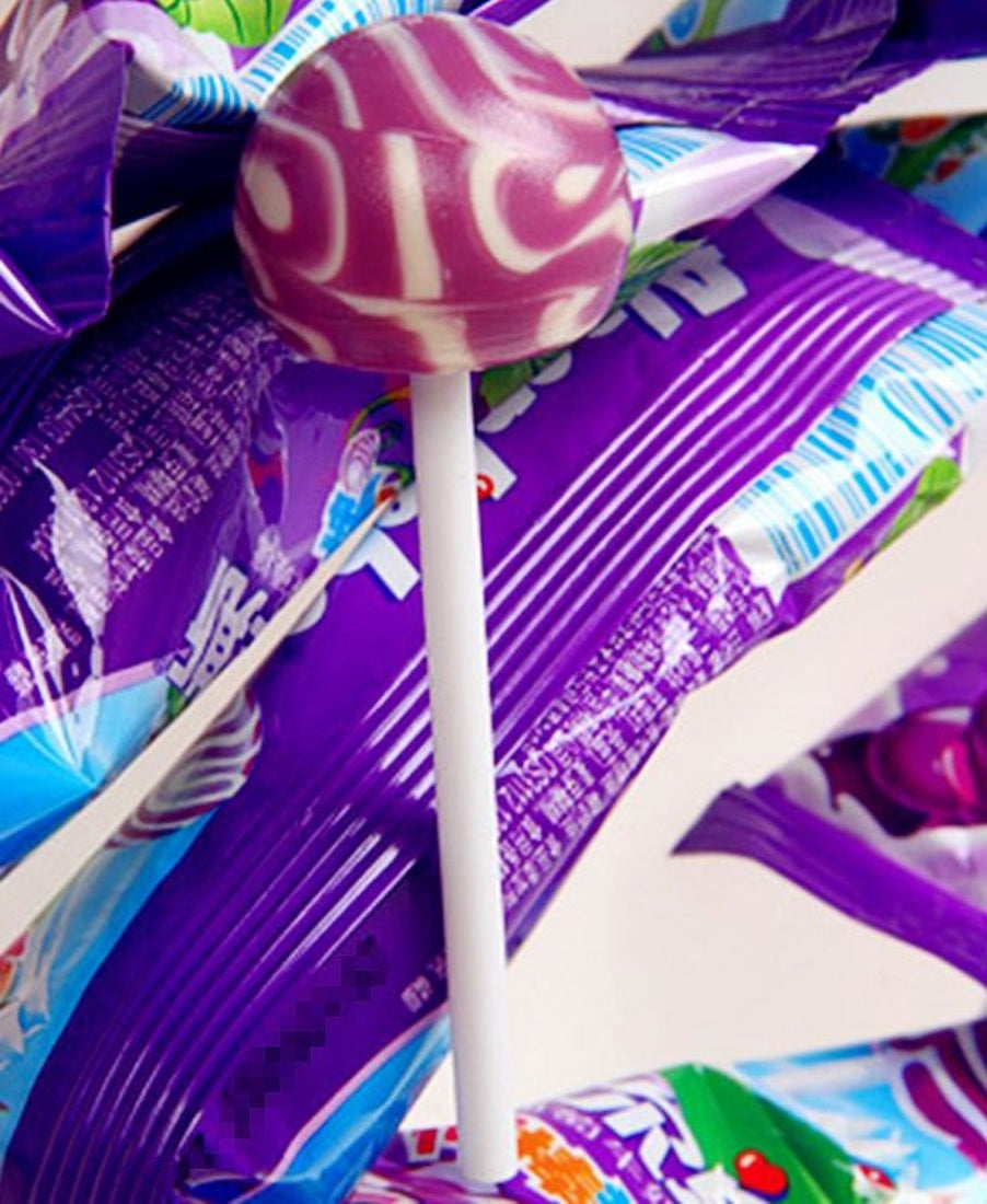 Pirulito sabor leite e uva - Alpenliebe 200g