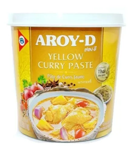 Pasta de Curry amarelo (Yellow Curry Paste) - Aroy D 1kg