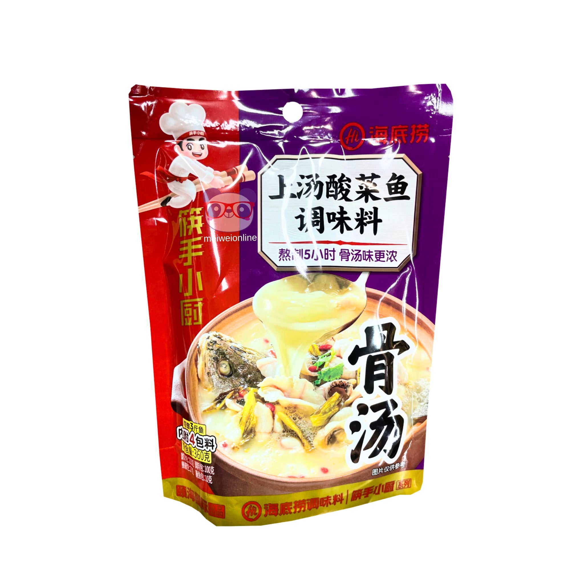 Tempero para peixe cozido com couve em conserva 360g