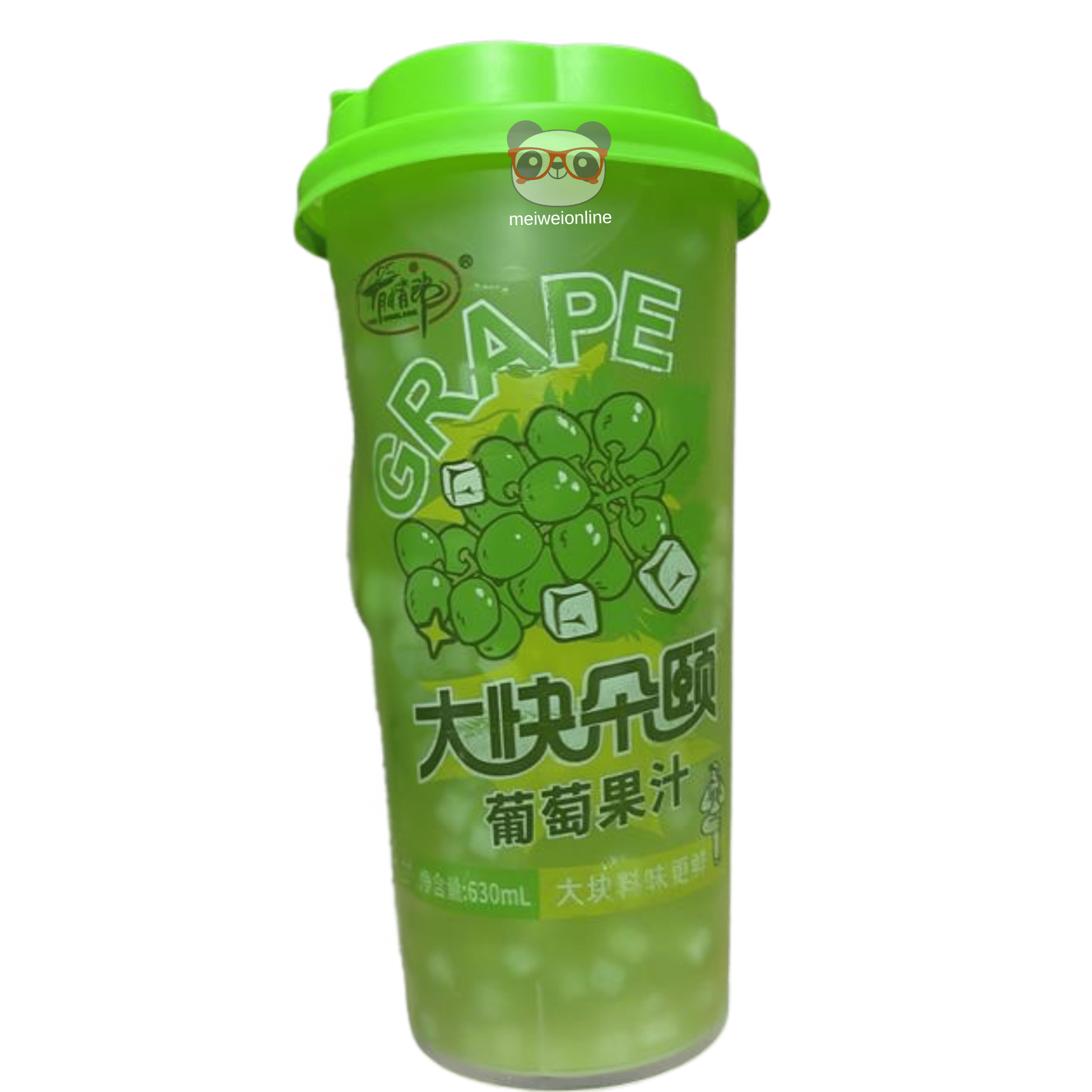 Suco de Uva Verde com Gomos 630ml -大块朵颐葡萄果汁