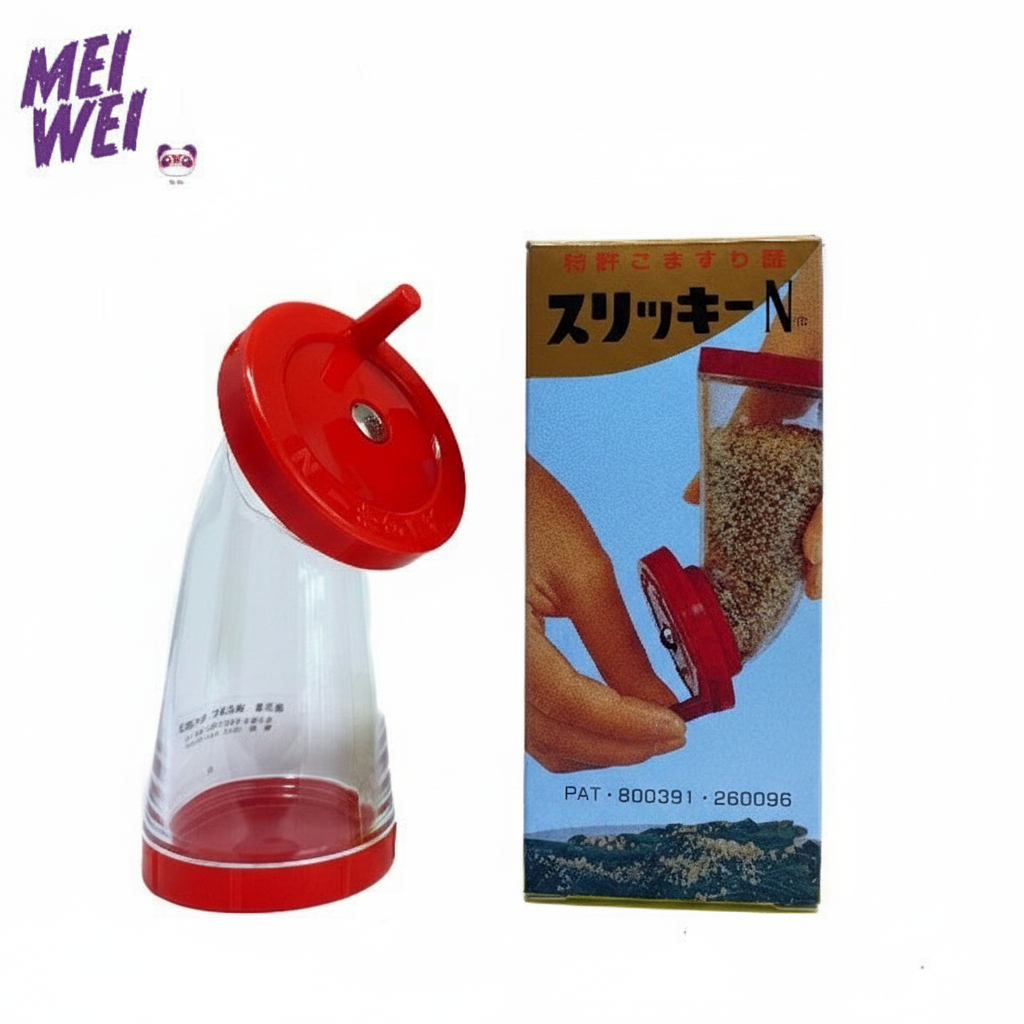 Moedor de gergelim Japonês Tampa 12cm Vermelho - Kakudai Slicky