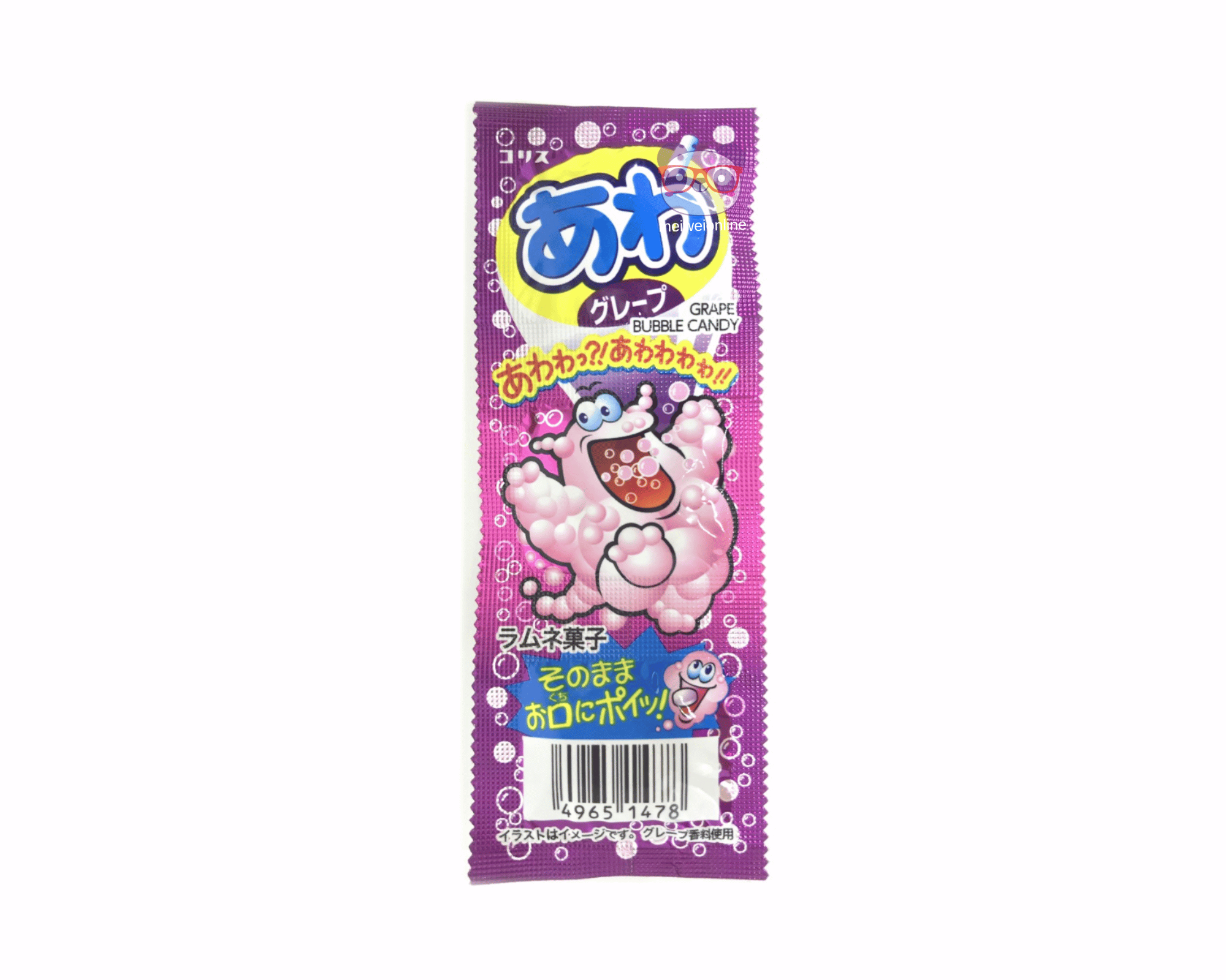 Bala Ramune Uva Awa Grape Bubble Candy - Coris - 7g