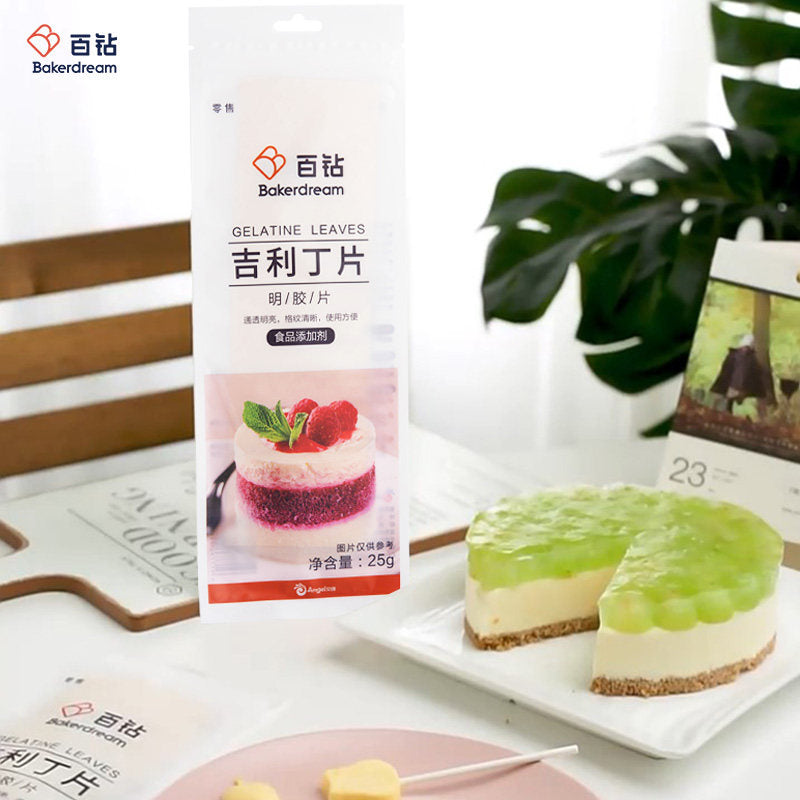 Folhas de gelatina Baizuan - Bakerdream 25g