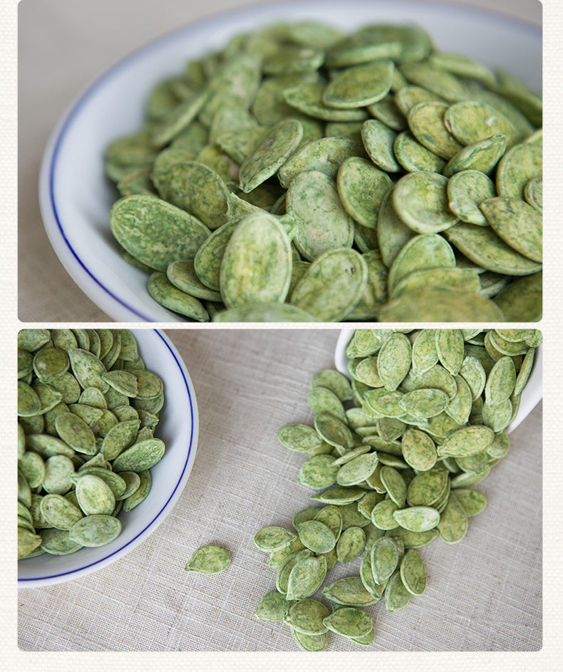 Semente de abóbora sabor chá verde - Bailian 800g
