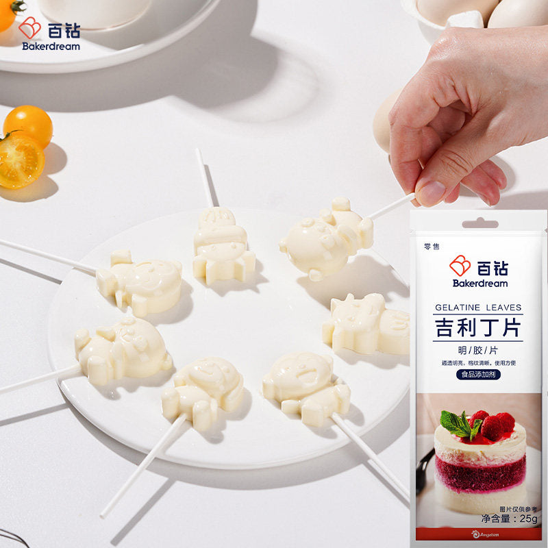 Folhas de gelatina Baizuan - Bakerdream 25g