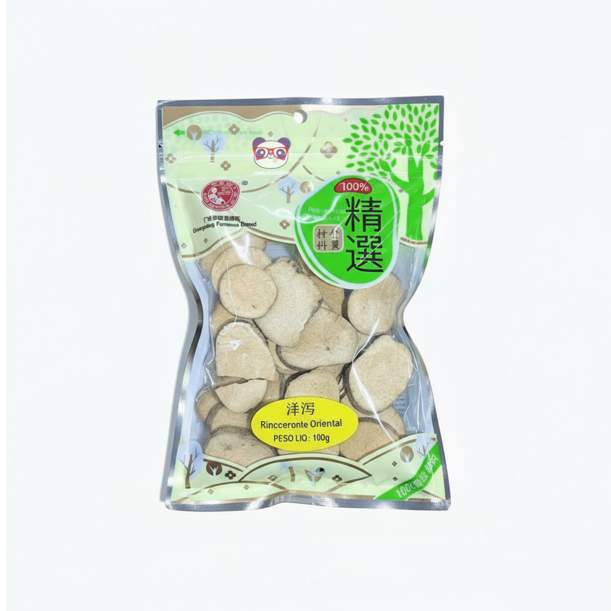 Fatias de rizoma seco 100g - 泽泻 zé xiè