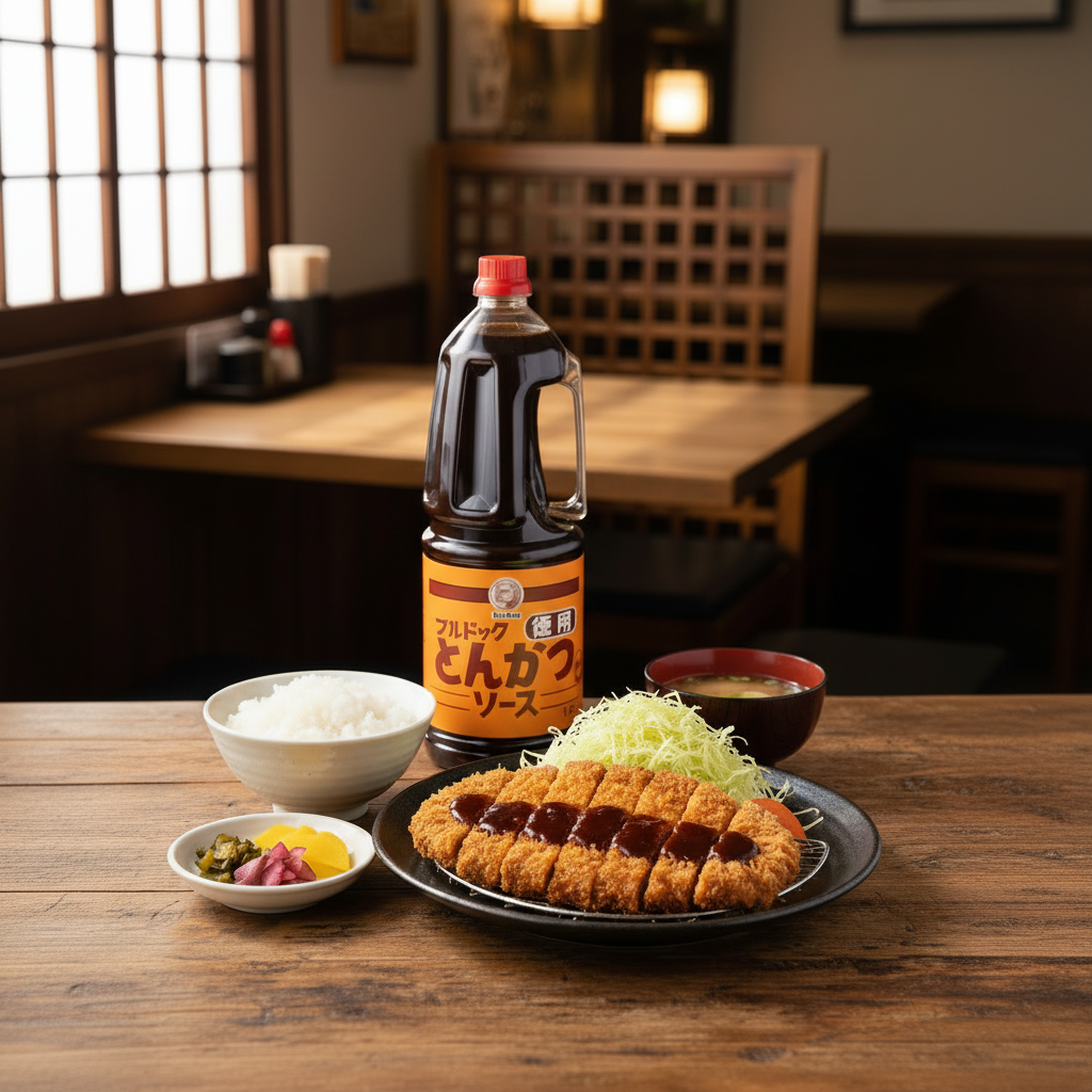 Molho Tonkatsu Bull-Dog Profissional 1,8L - ブルドック とんかつソース | Para Tonkatsu e Empanados