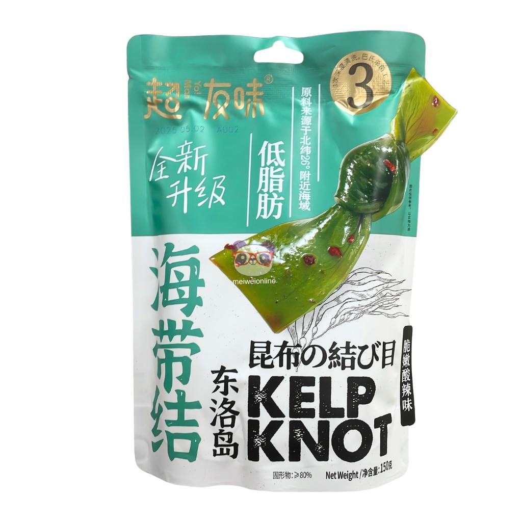 Alga marinha azeda e apimentada em nó - ChaoYouWei 150g