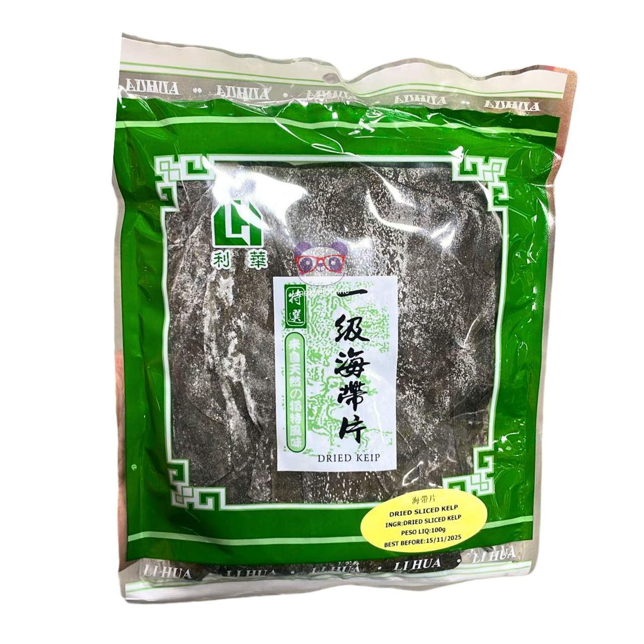 Algas desidratadas fatiadas - Li Hua 100g