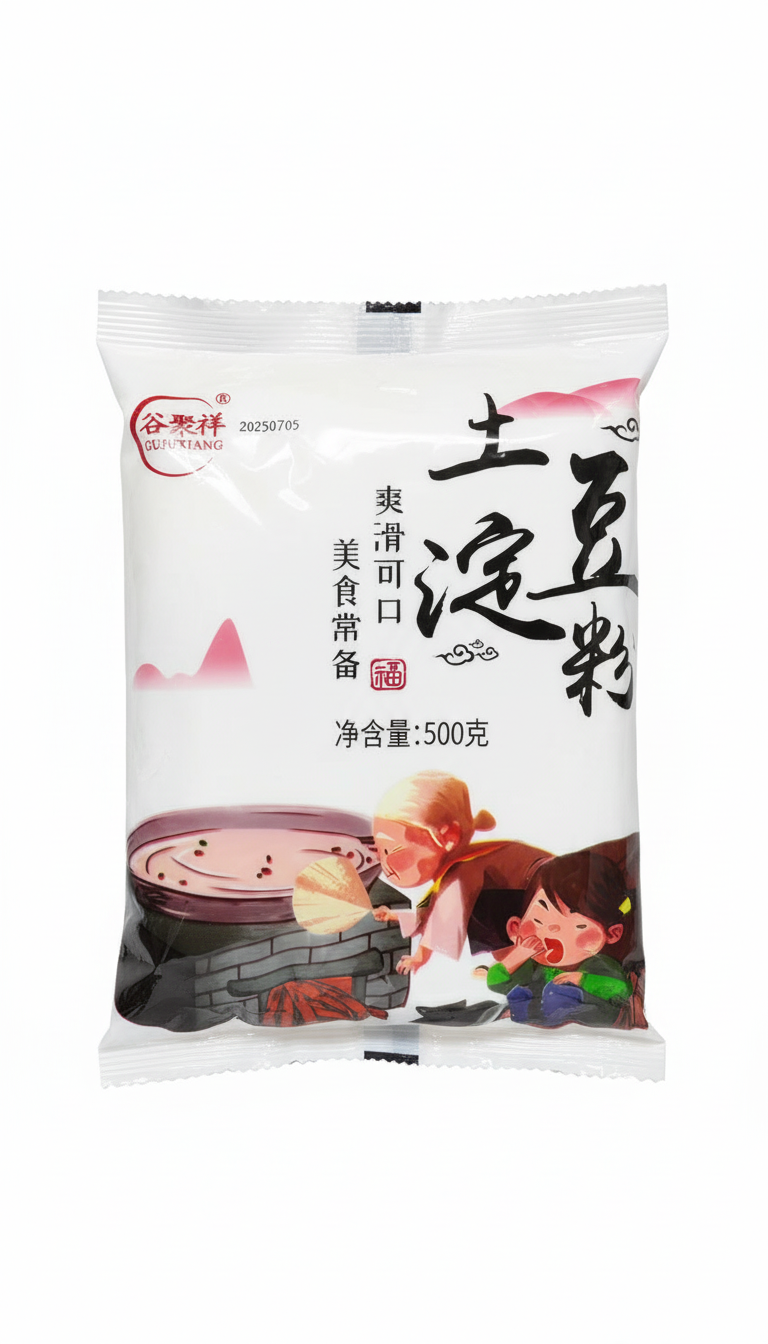 Fecula Amido de batata chinês Gujuxiang 土豆粉 500g embalagem frontal