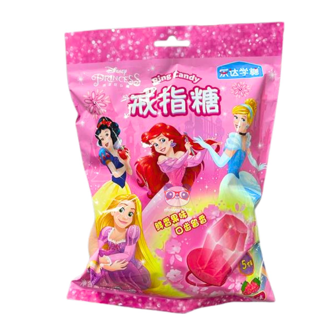 Pirulito de anel sabor morango Princesas da Disney 50g