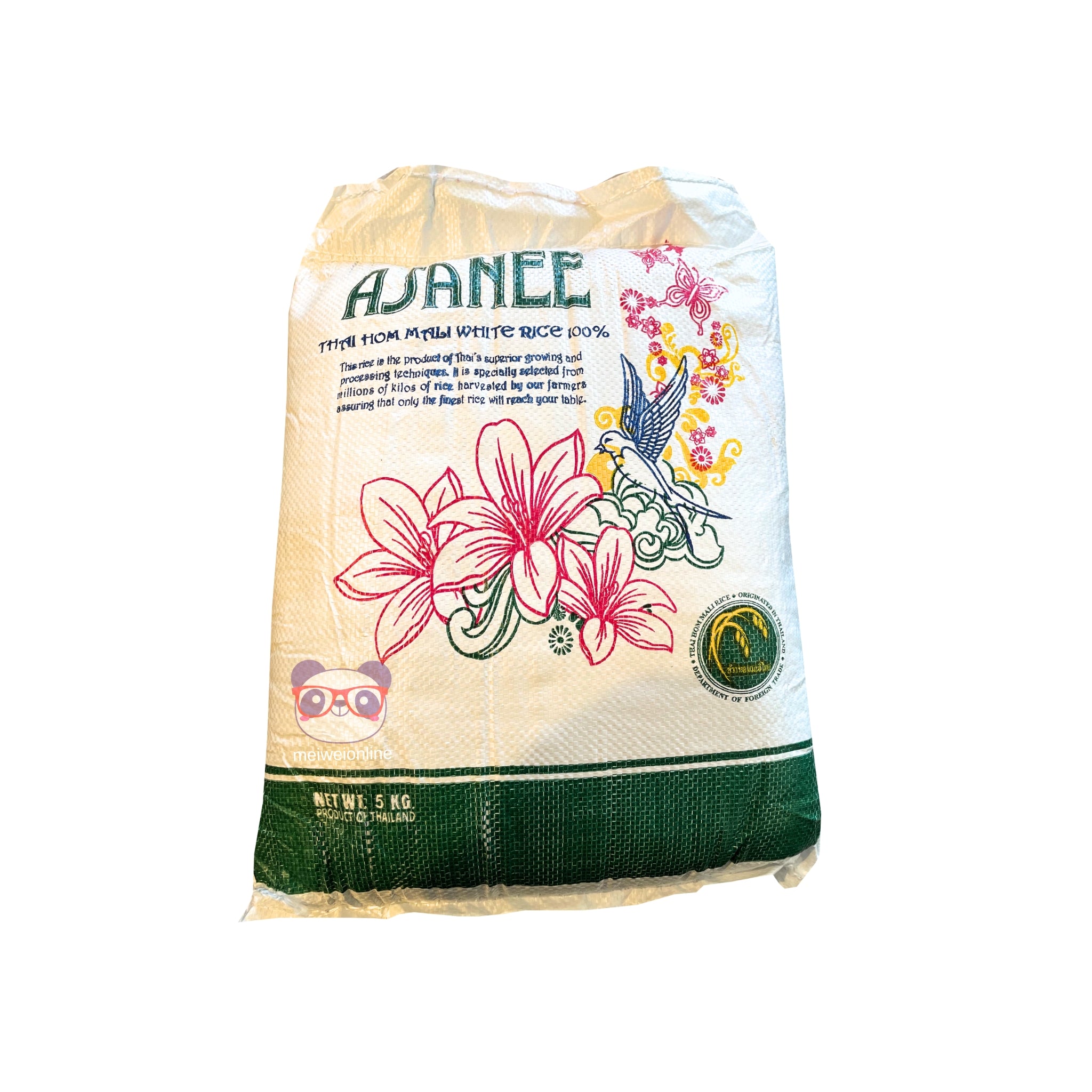 Arroz Jasmim Thai Hom Mali Tailândes (Thai Jasmine Rice) - Asanee 5kg