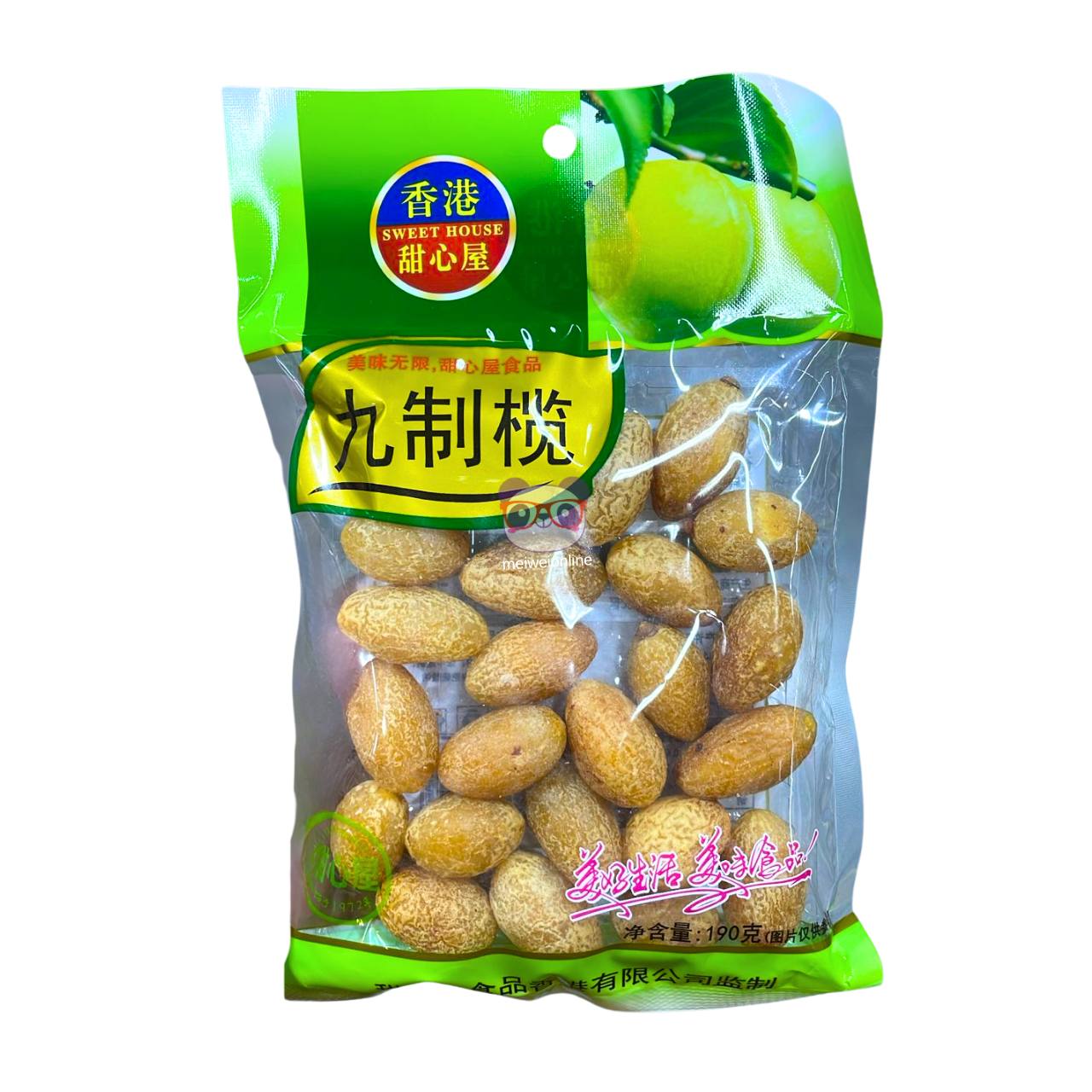 Azeitona doce nove vezes processada (Jiuzhi ganlan) - Sweet House 190g