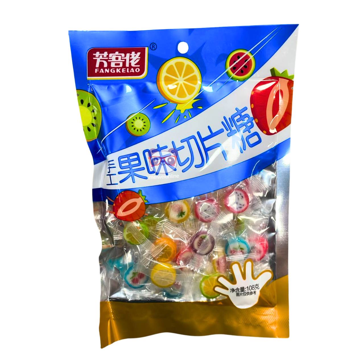 Bala de frutas fatiadas - Fangkelao 108g