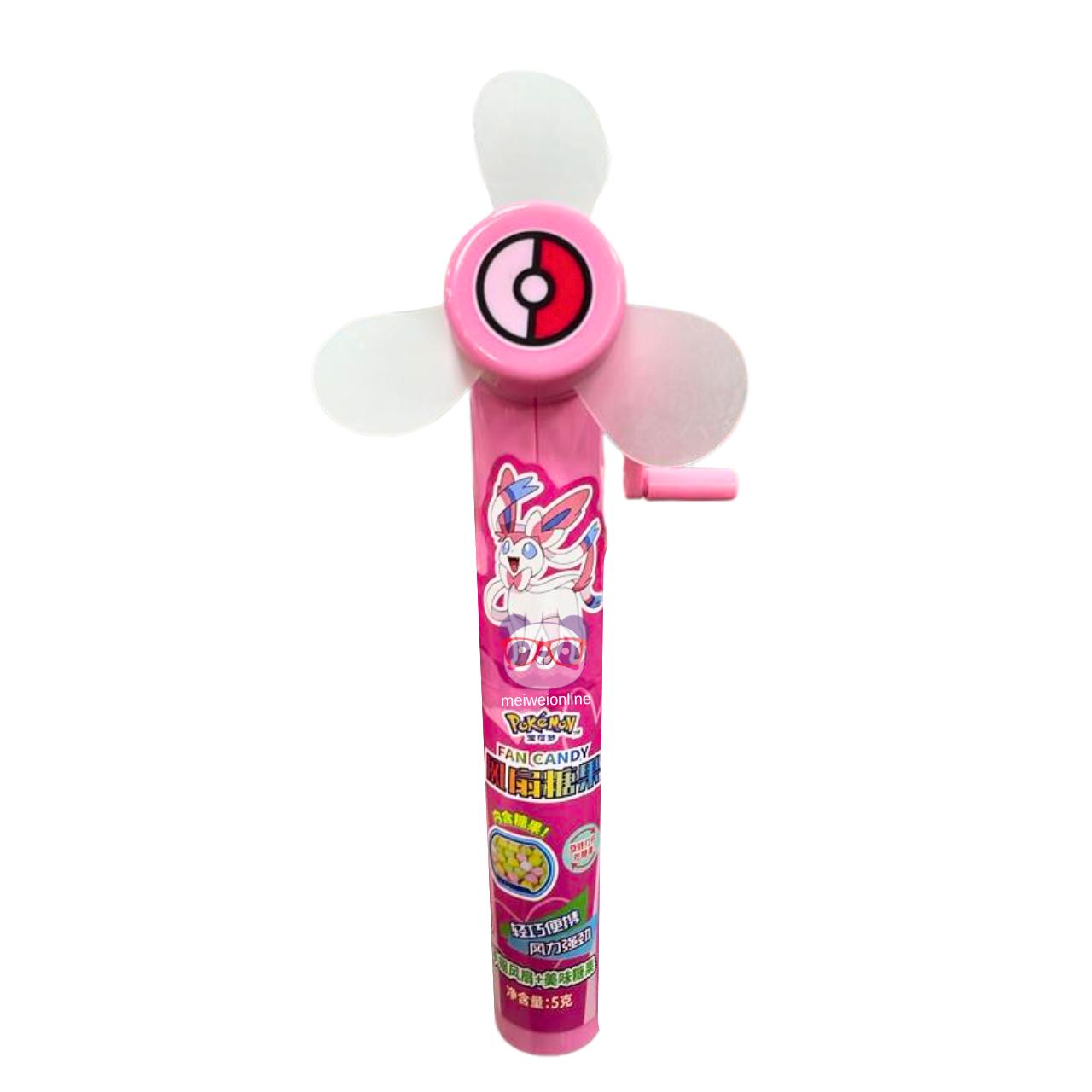 Balas sabor frutas com porta balas e ventilador Sylveon 5g