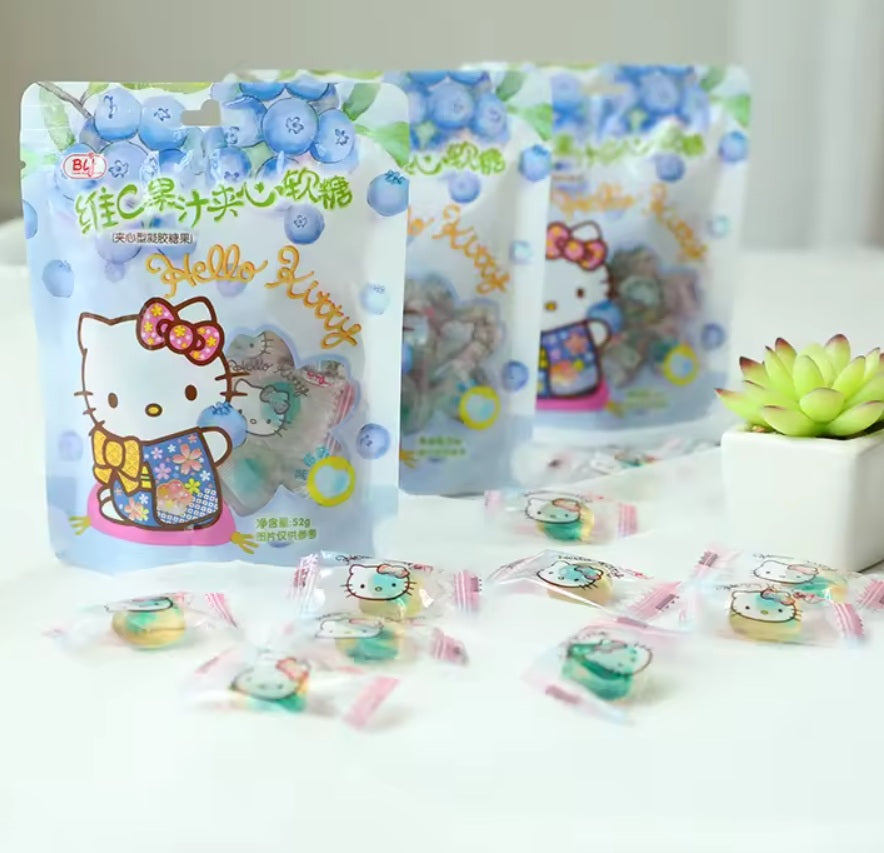 Bala de goma sabor blueberry Hello Kitty - Sanrio 52g