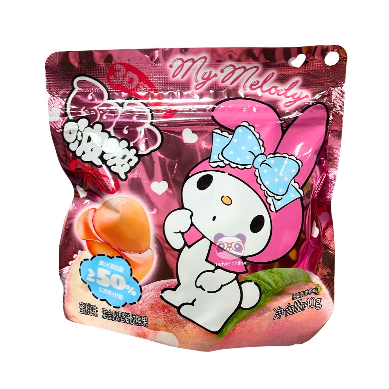 Bala de goma sabor pêssego My Melody - Sanrio 40g