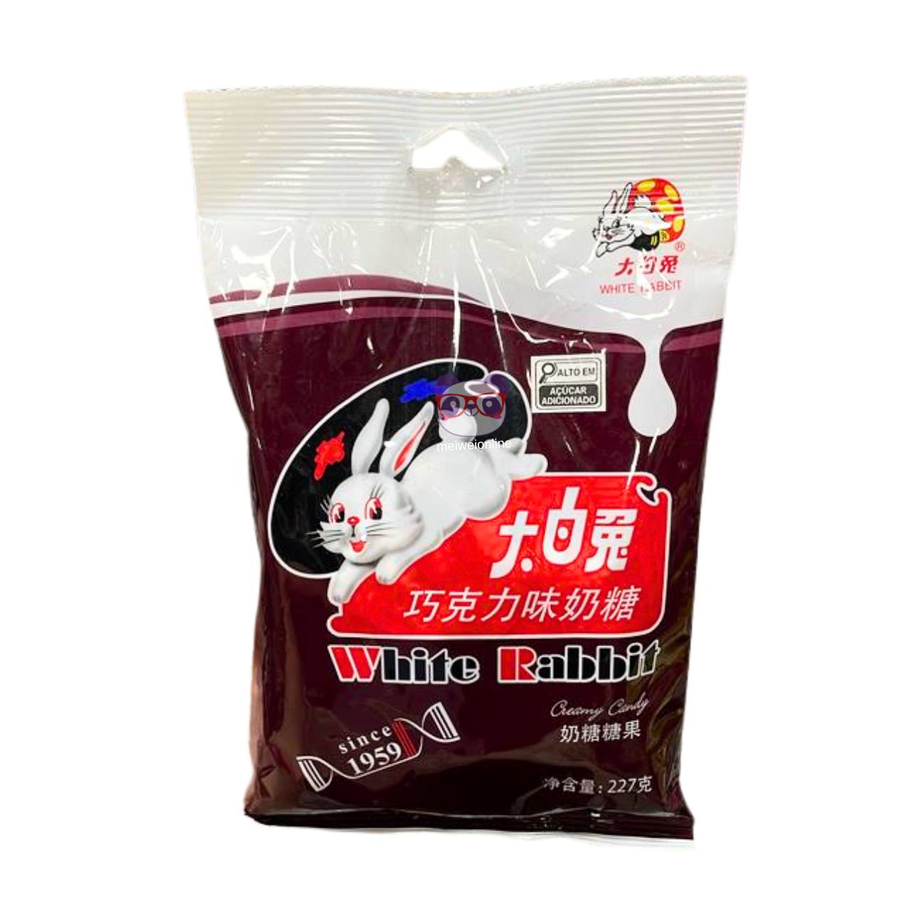 Bala de leite sabor chocolate - White Rabbit 227g