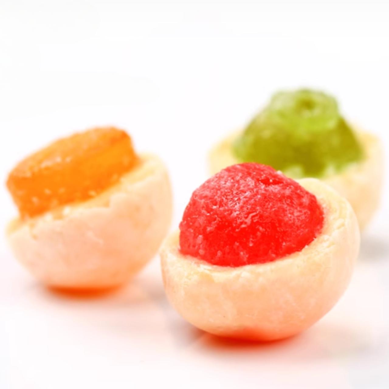 Bala de leite Crispy recheada sabores mistos - Haoliyuan 500g