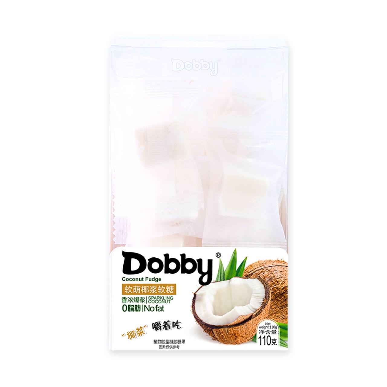 Bala macia de leite sabor coco - Dobby 110g