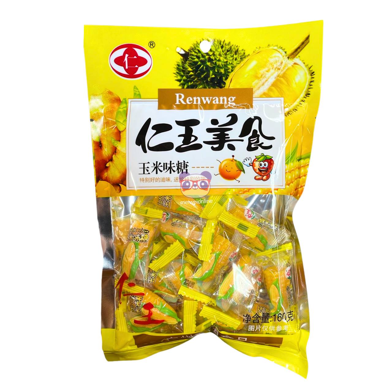 Bala sabor milho - Renwang 160g