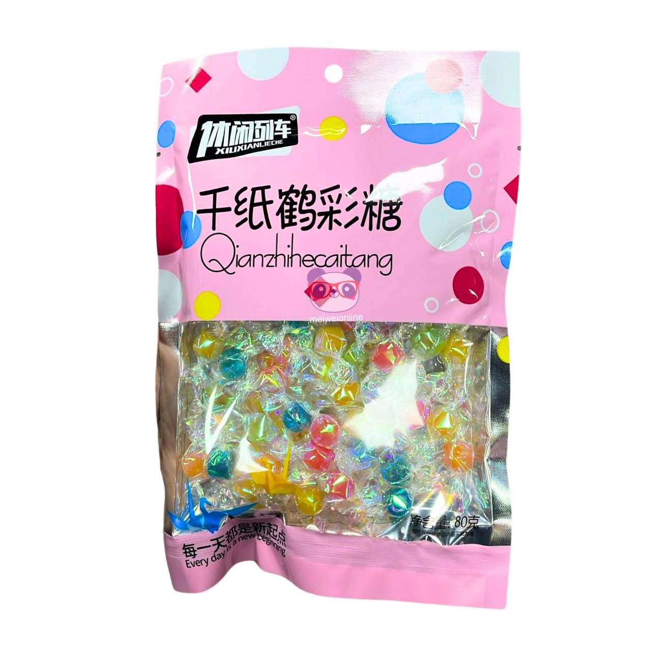 Balas coloridas sortidas Tsuru (Qianzhihecaitang) - Xiu Xian Lieche 80g