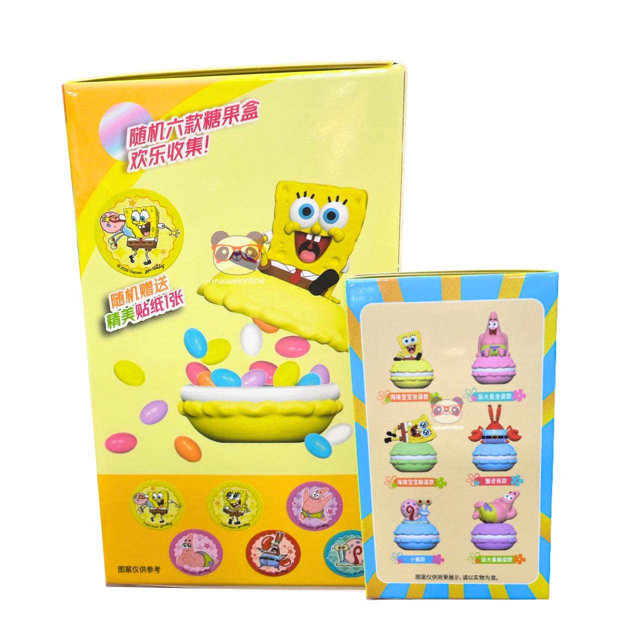 Balas de frutas com porta balas surpresa Bob Esponja 12g