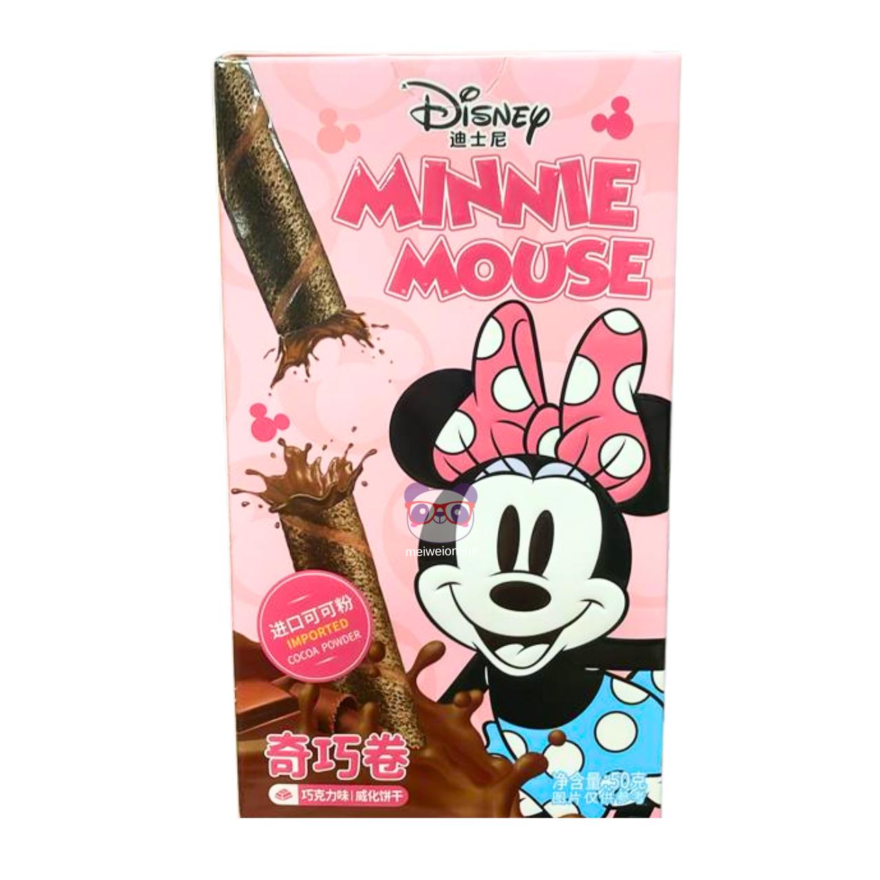 Biscoitos wafer sabor chocolate Minnie - Disney 50g