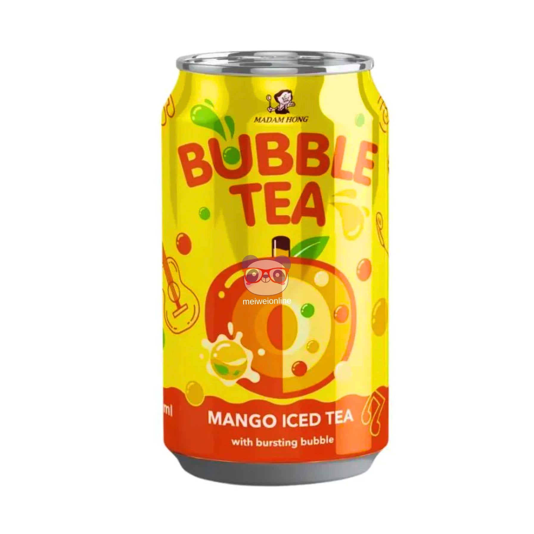 Chá gelado sabor manga (Bubble Tea) - Madam Hong 320ml