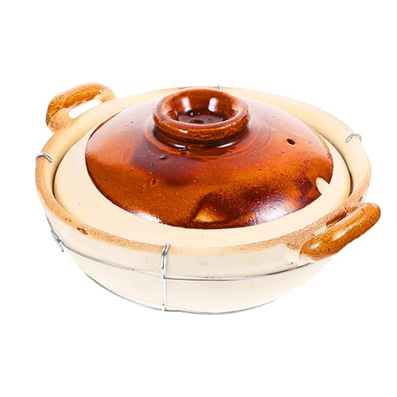 Caçarola (panela) de barro com tampa 23cm