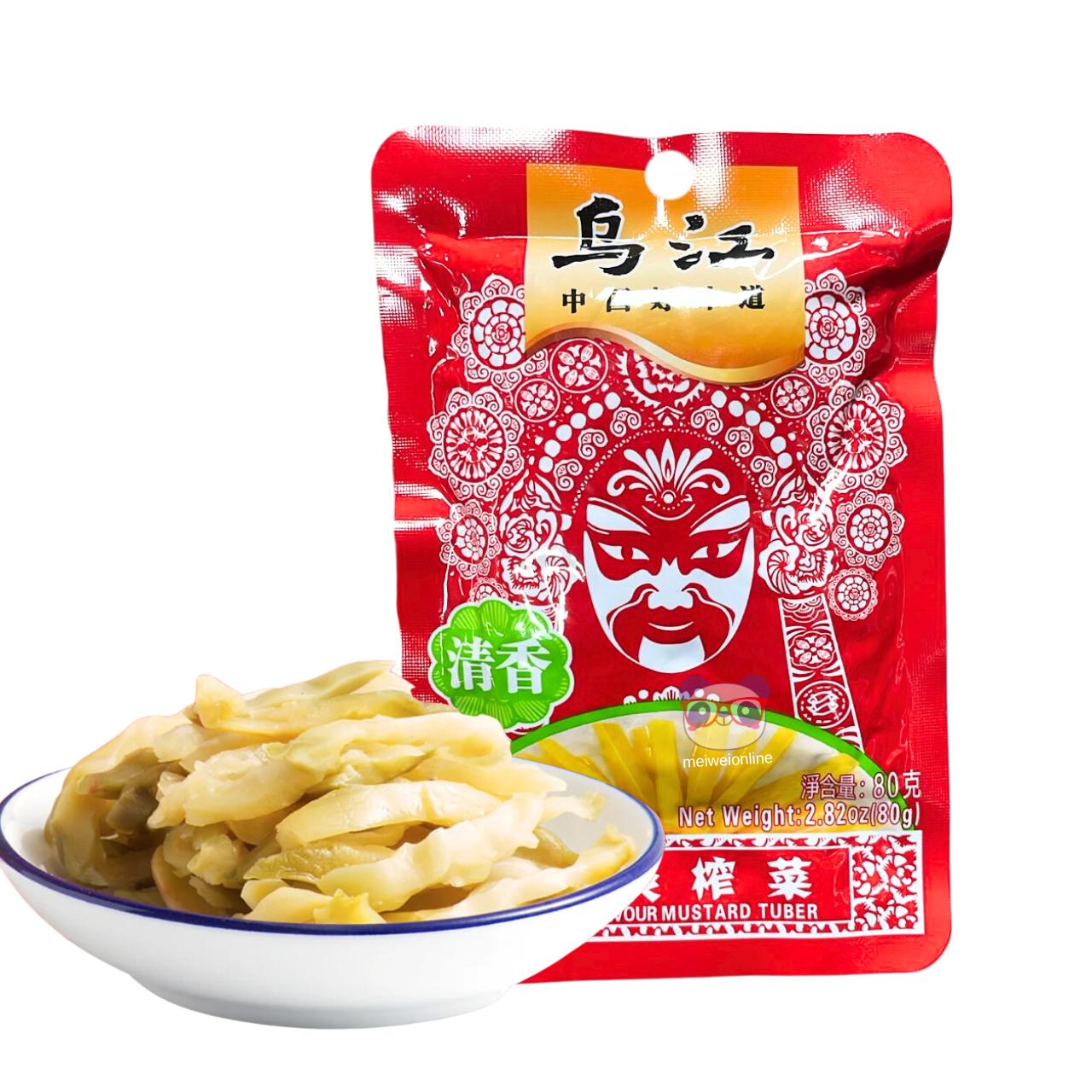Caule de mostarda em conserva light (Zha Cai) - WuJiang 70g