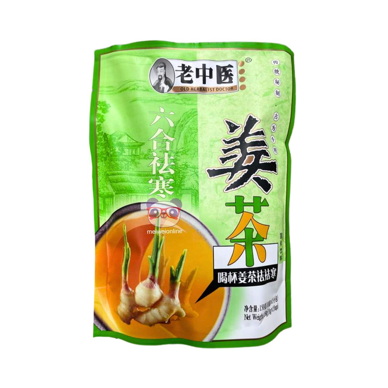 Chá de gengibre com erva chinesa - Old Herbalist Doctor 150g