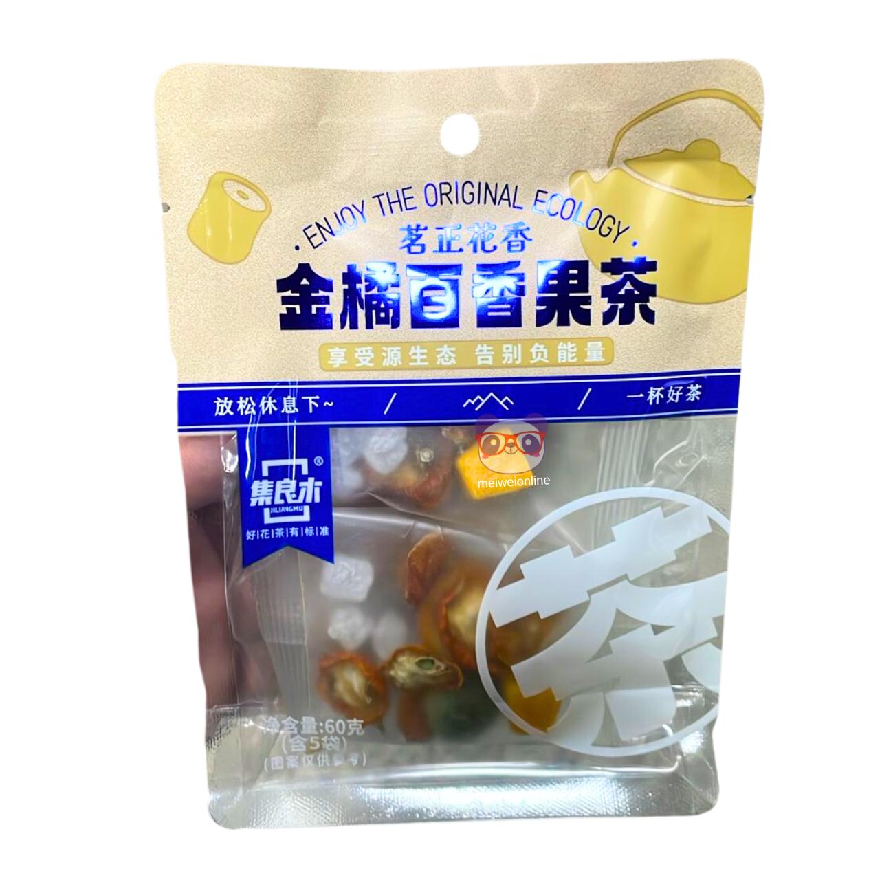 Chá misto de Kumquat e maracujá - Jiliangmu 60g