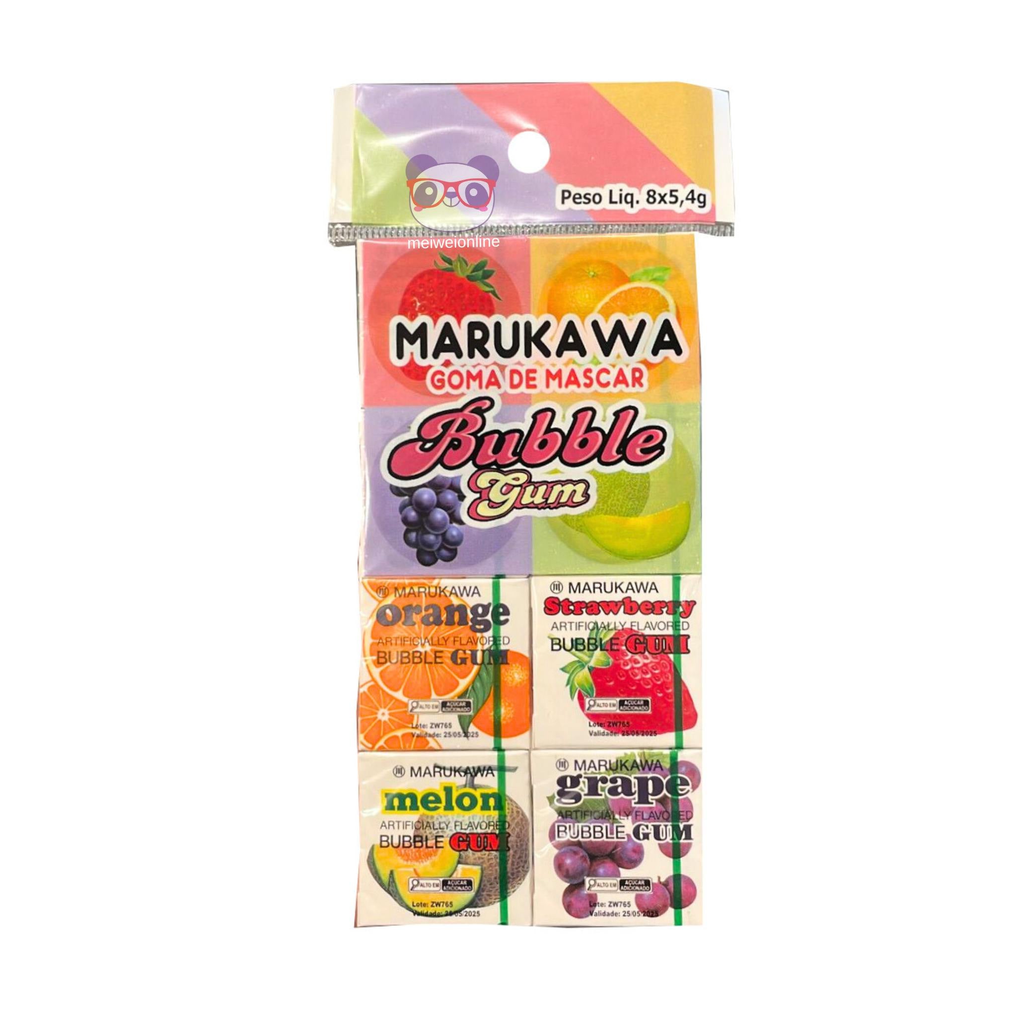 Goma de mascar (chiclete) 7 sabores - Marukawa