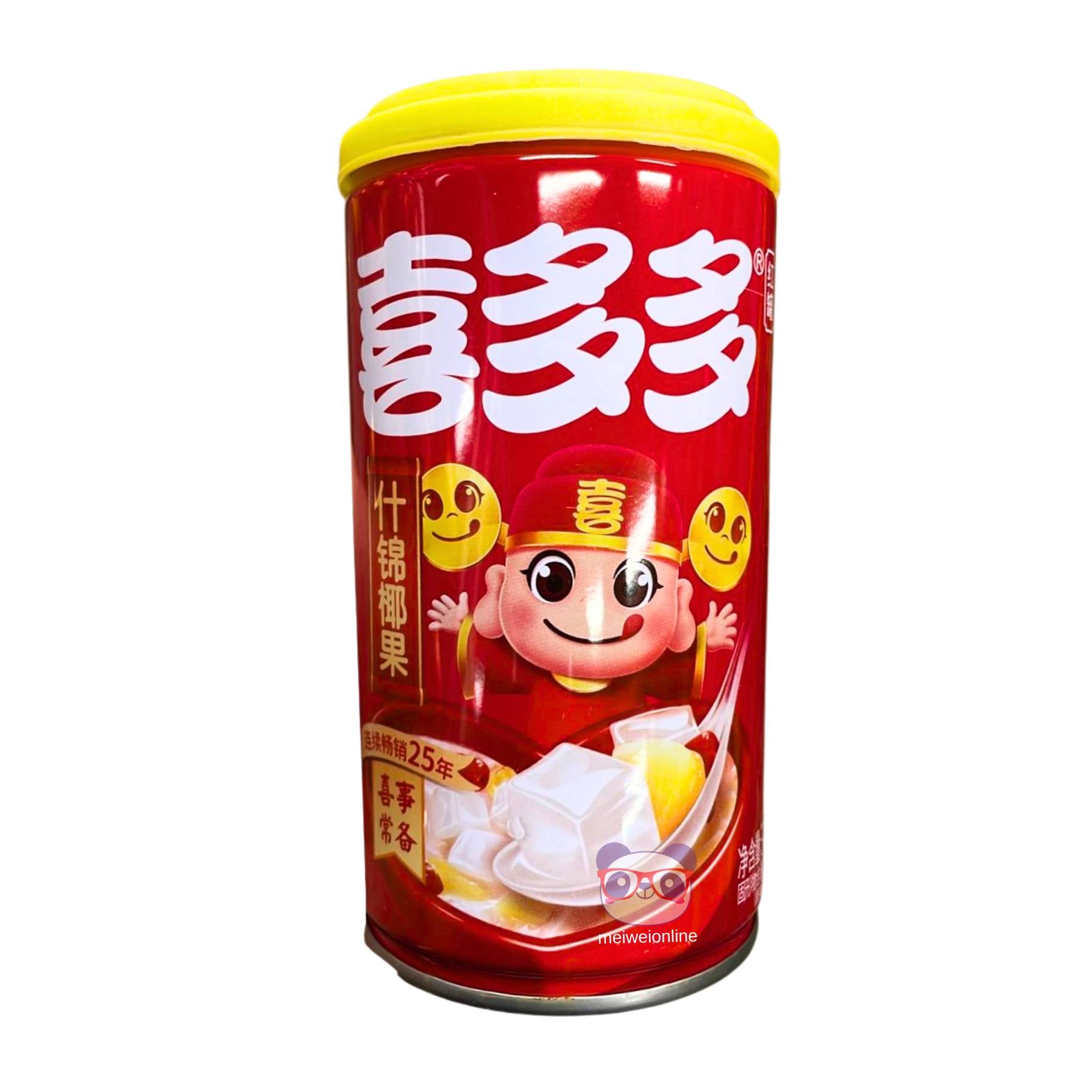 Sobremesa de coco com frutas - Xiduoduo 370g