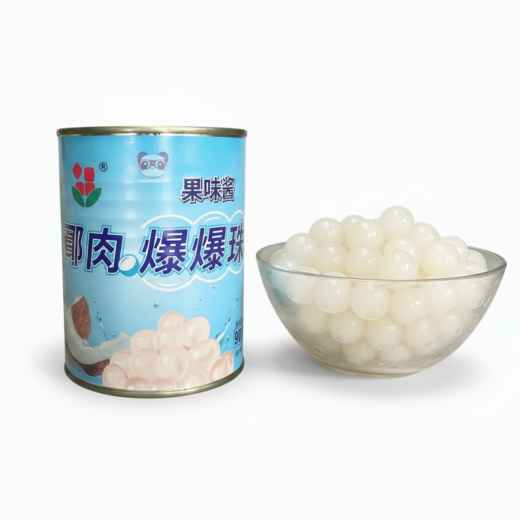 Popping Boba Coco com Esferas Explosivas 900g (椰肉爆爆珠)