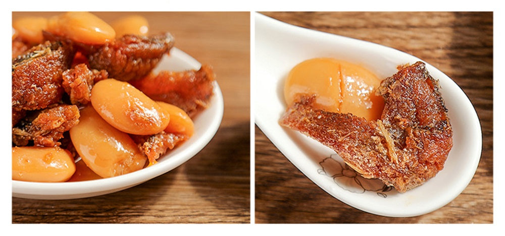 Peixe corvina amarela com feijão branco - Xiduoduo 130g