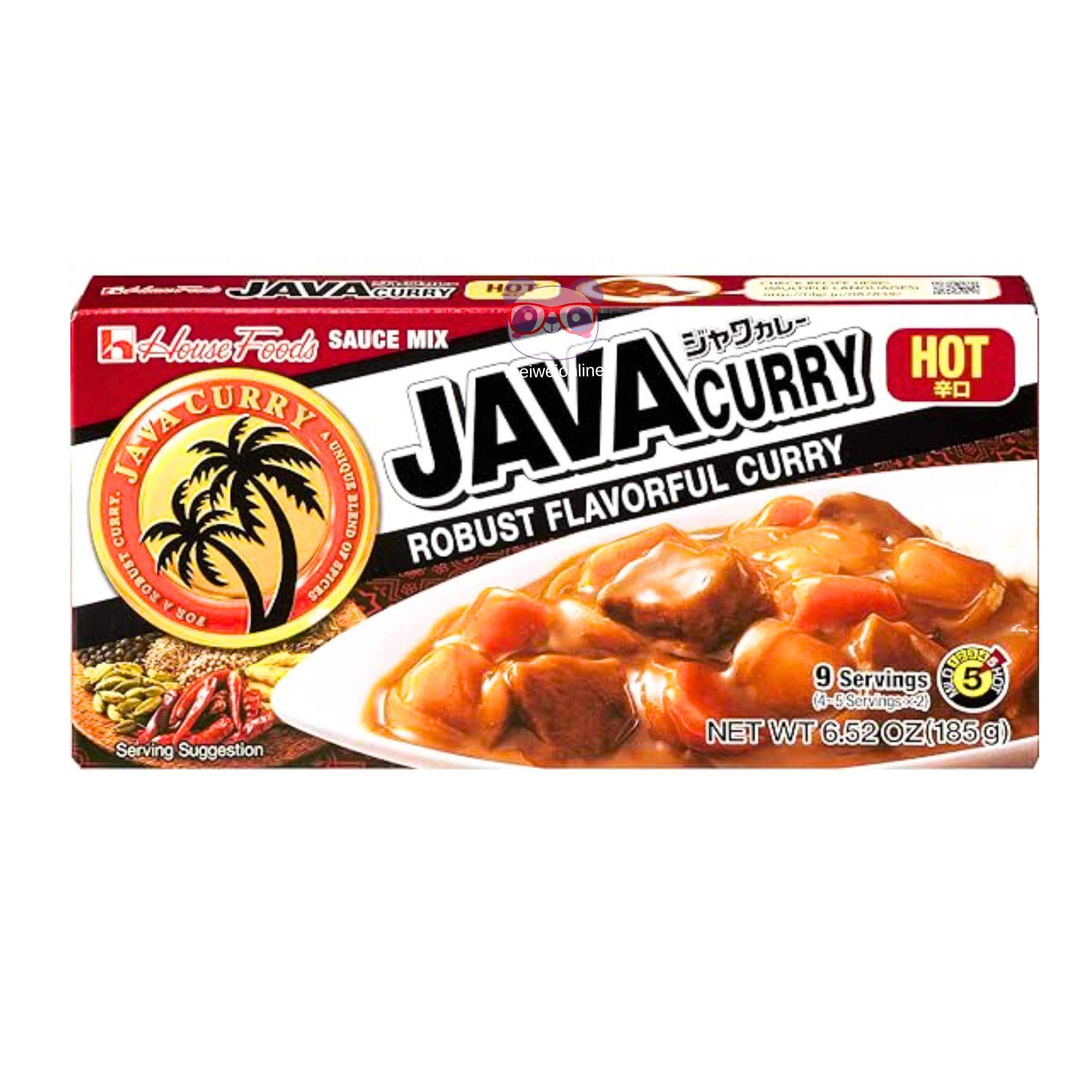 Curry em pasta forte Java 185g