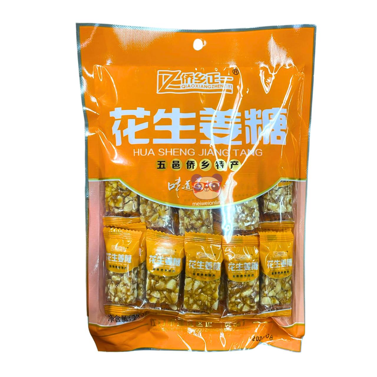 Doce de amendoim com gengibre (Hua Sheng Jiang Tang) - QiaoXiangZhengYi 230g